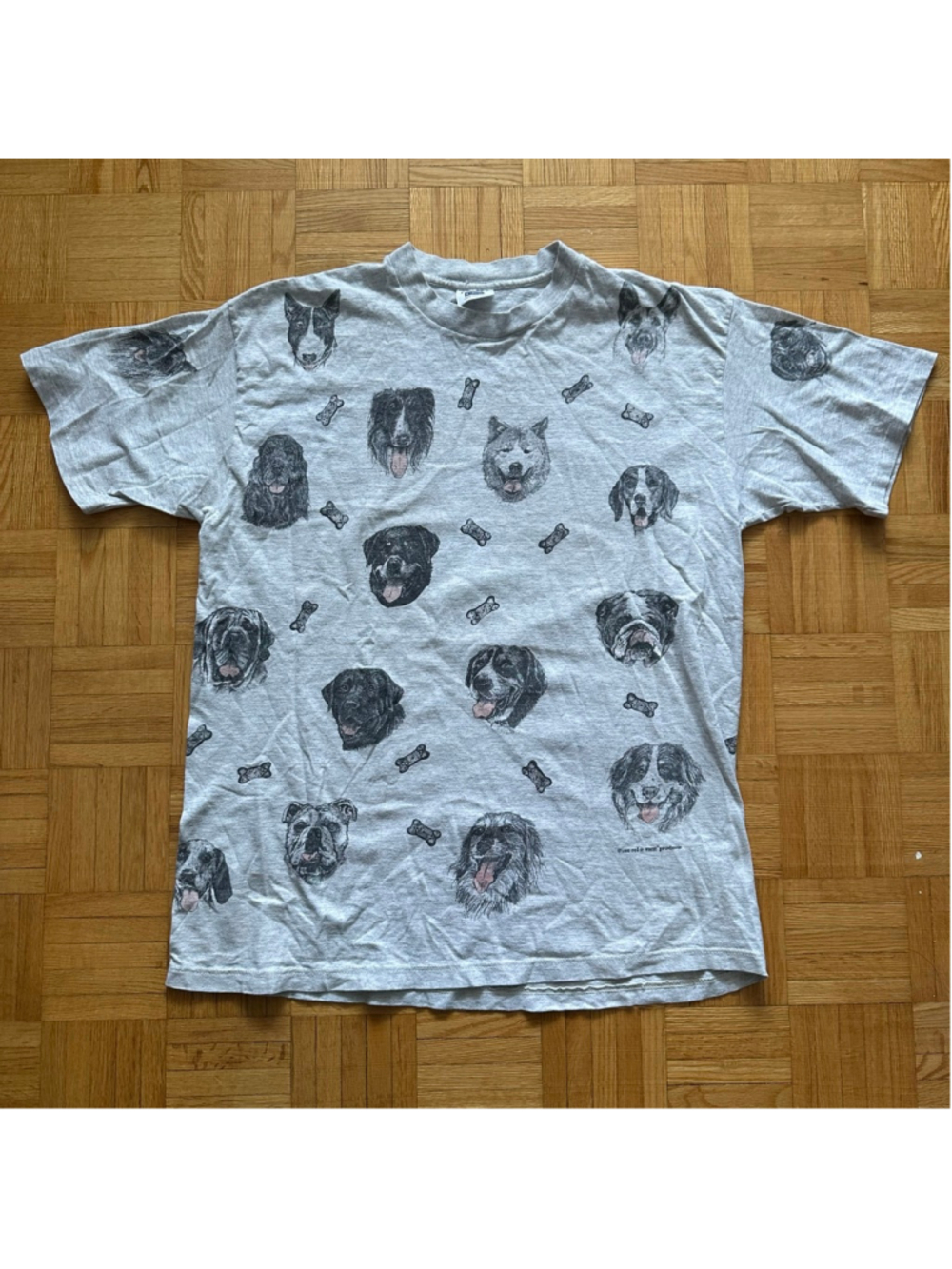 Vintage 90s Dogs AOP Rel-E-Vent product shirt Size XL